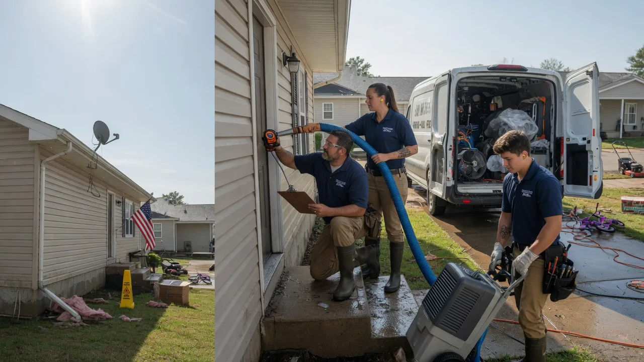 Ceiling Water Damage Restoration in Wellsville, KS near me